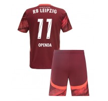 RB Leipzig Lois Openda #11 Koszulka Wyjazdowa dzieci 2024-25 Krótki Rękaw (+ krótkie spodenki)